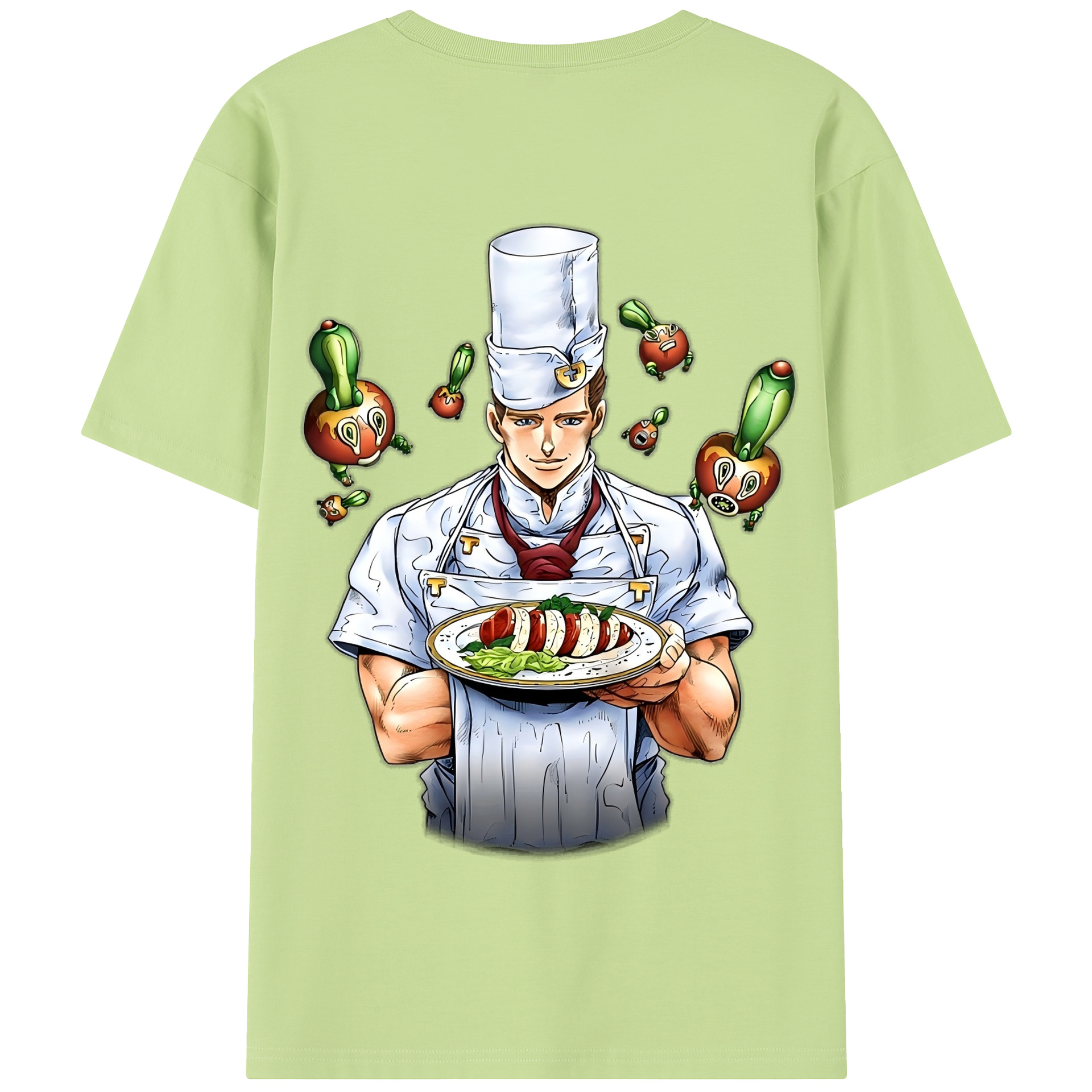 （画像用） ジョジョの奇妙な冒険 Tonio Trussardi JoJo's Bizarre Adventure トニオ?トラッサルディ 綿100％半袖Tシャツ（背面プリント）